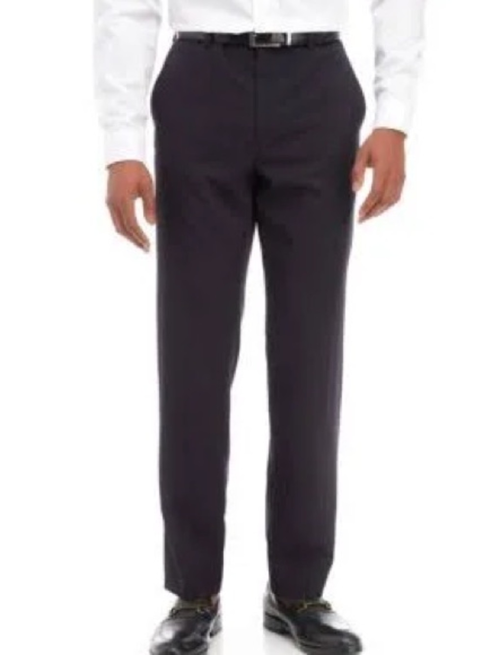 Chaps Men's Black Dress Pants – Classic Straight Trousers